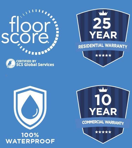 CoreLogic flooring is certified by SCS Global Services.
