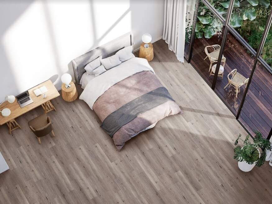 CoreLogic City Limits Series Conway Brown Grey Luxury Vinyl Plank Wear Layer Thickness 20 mil LVP